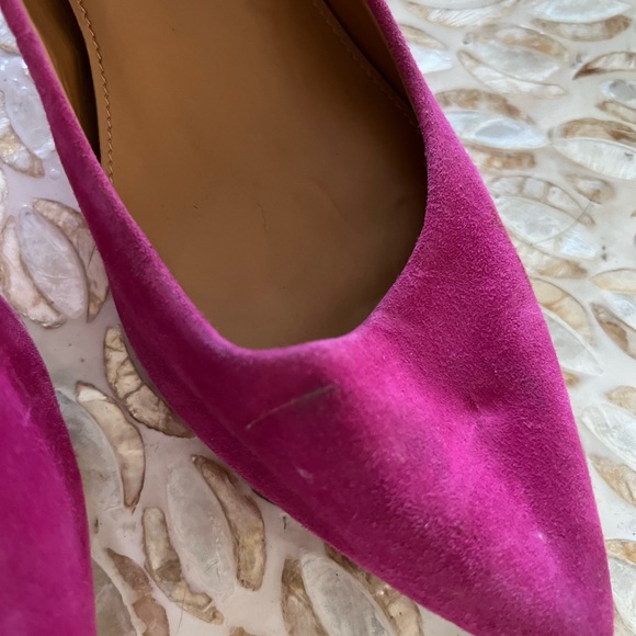 Pink Suedes Leather Kitten Heels - Picture 4 of 6